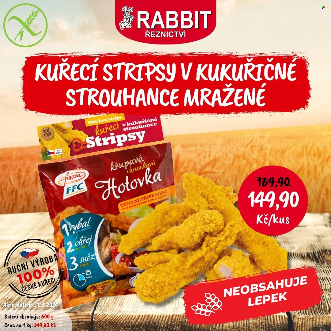 Leták RABBIT řeznictví - 7.3.2024 - 31.3.2024. Strana 1