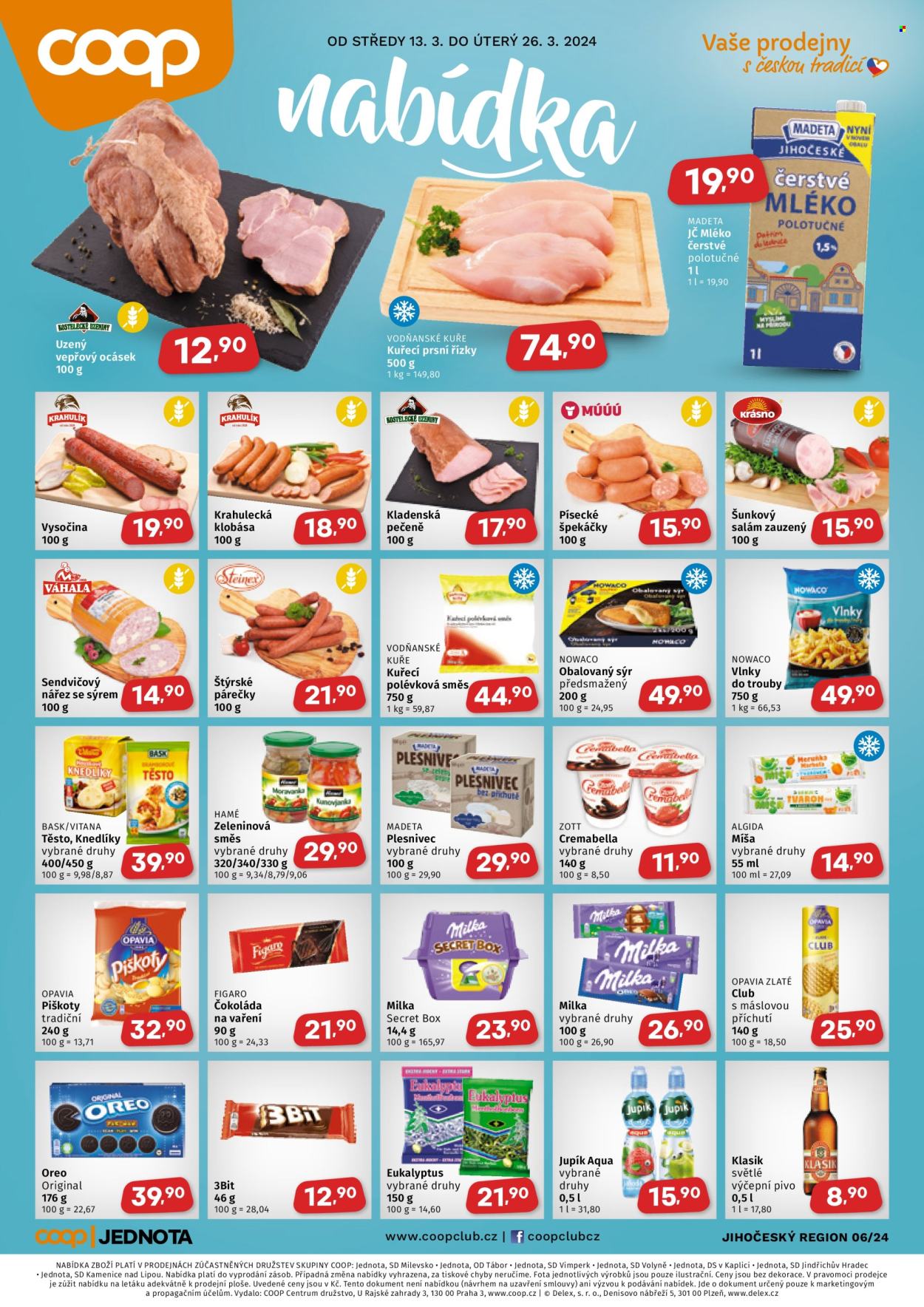 Leták coop JEDNOTA - 13.3.2024 - 26.3.2024. Strana 1