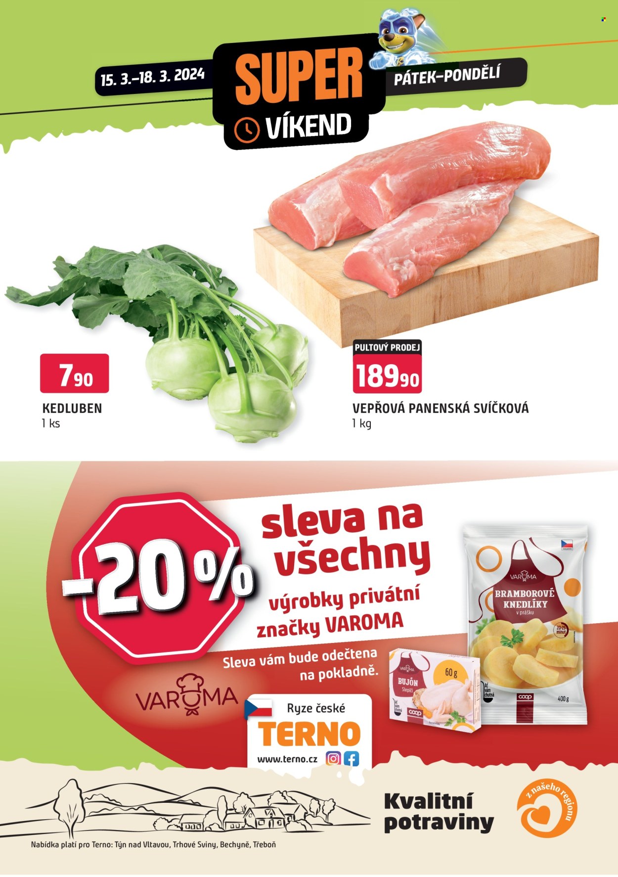 Leták coop TERNO - 15.3.2024 - 18.3.2024. Strana 1