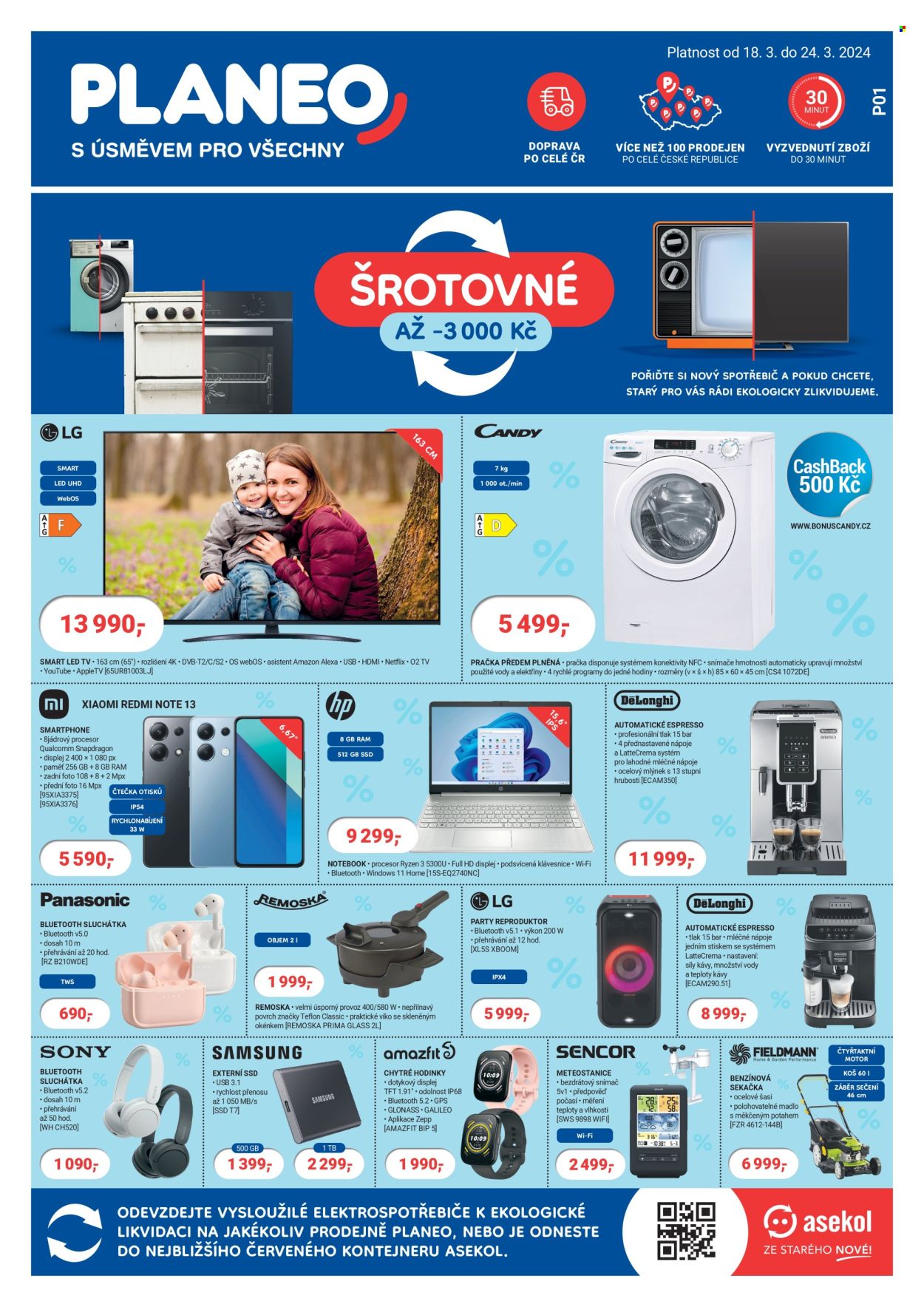 Leták PLANEO Elektro - 18.3.2024 - 24.3.2024. Strana 1