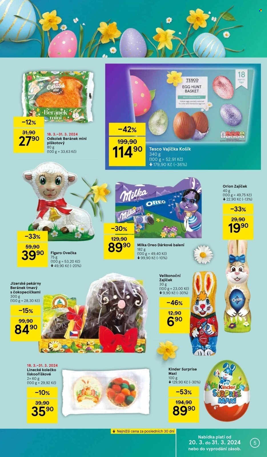 Leták TESCO supermarket - 20.3.2024 - 25.3.2024. Strana 5