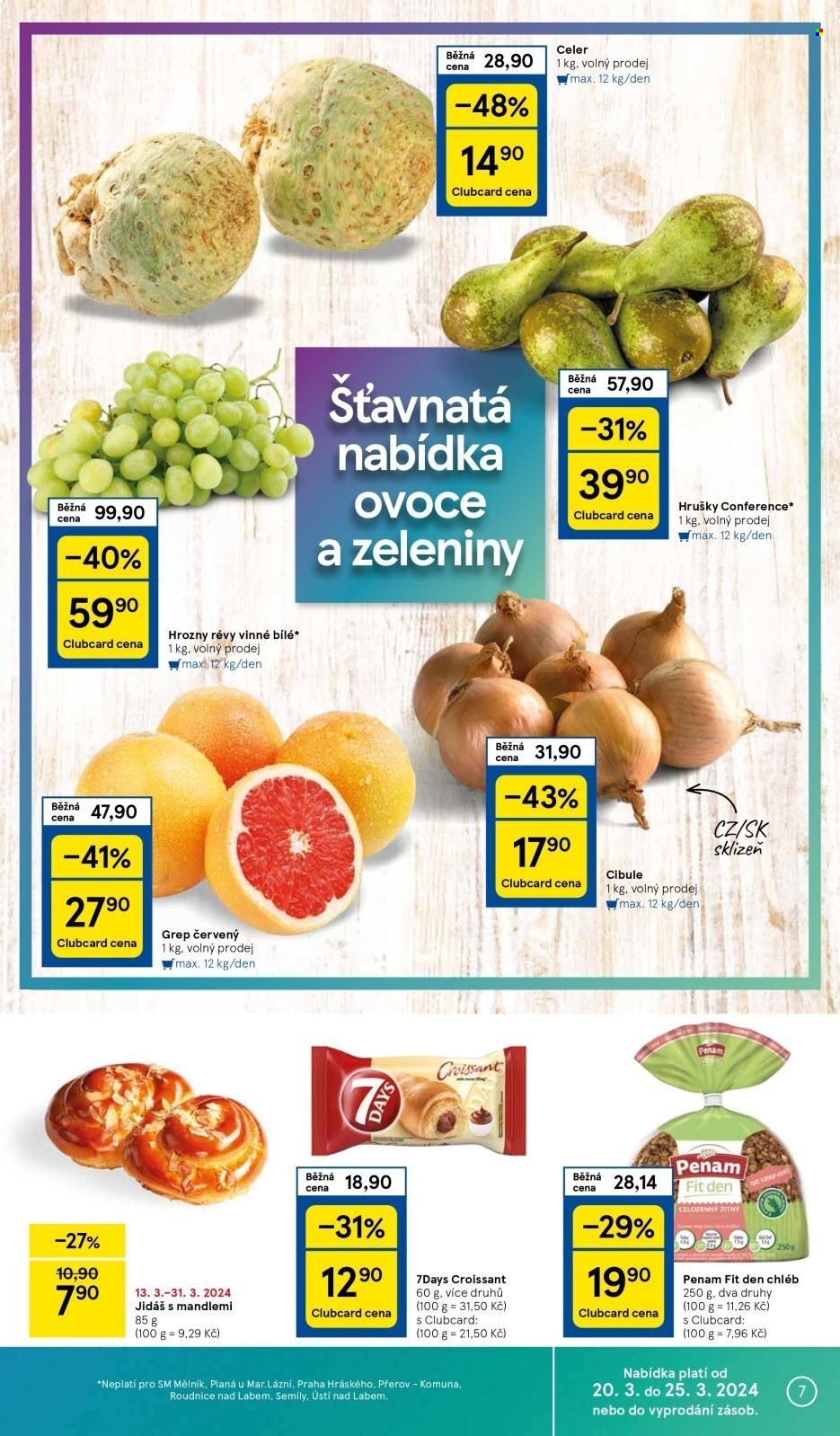 Leták TESCO supermarket - 20.3.2024 - 25.3.2024. Strana 7