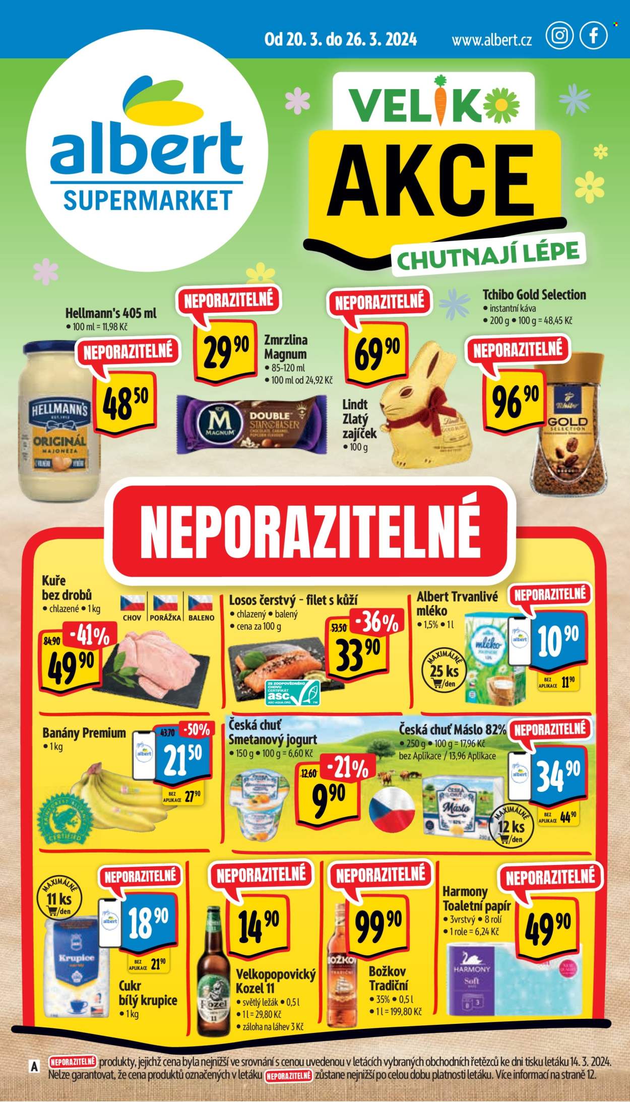 Leták Albert Supermarket - 20.3.2024 - 26.3.2024. Strana 1
