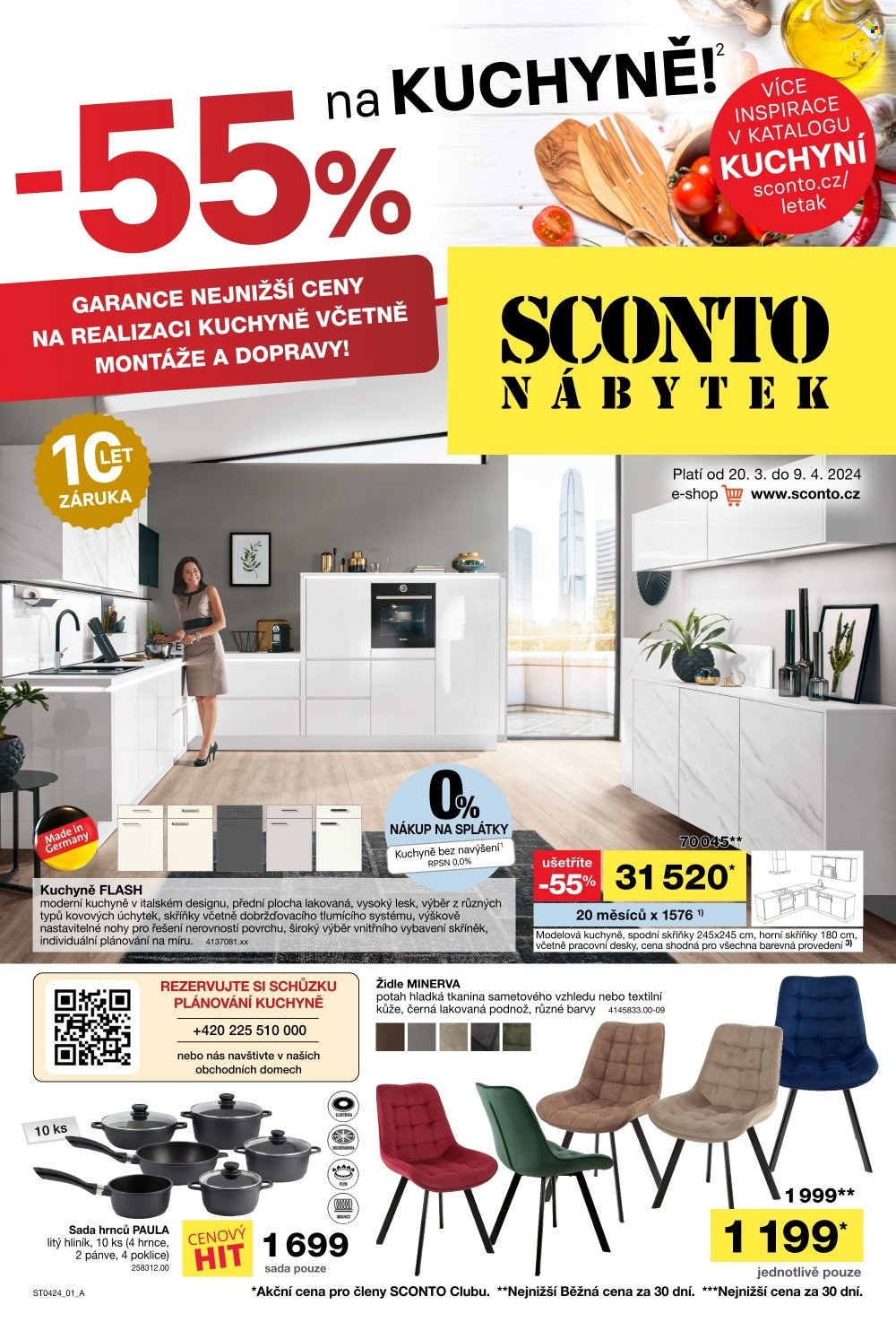 Leták SCONTO NÁBYTEK - 20.3.2024 - 9.4.2024. Strana 1