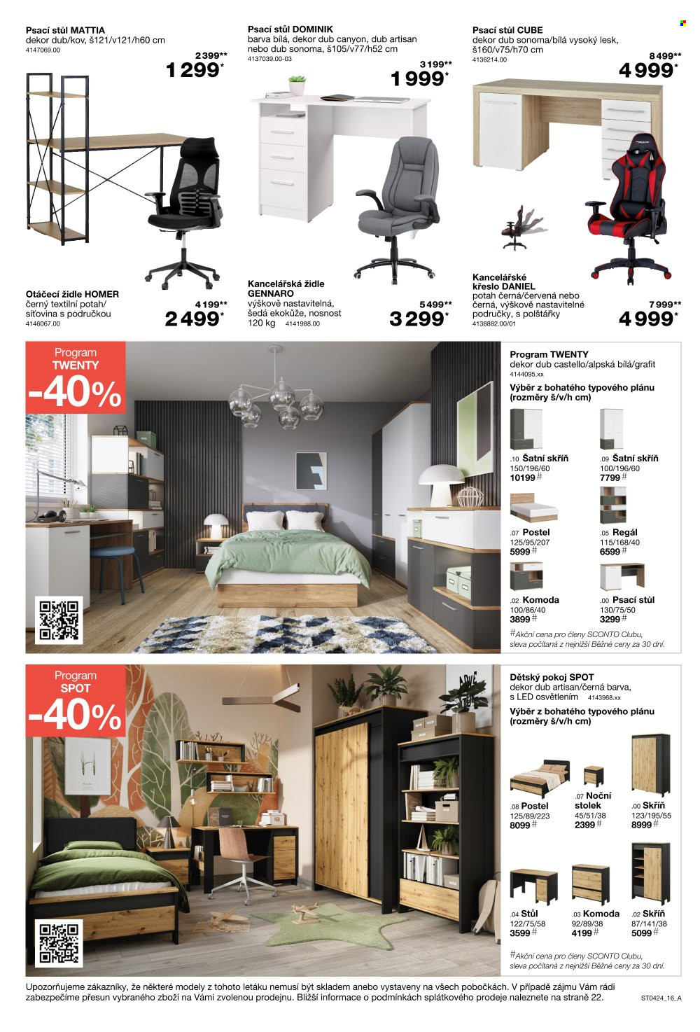 Leták SCONTO NÁBYTEK - 20.3.2024 - 9.4.2024. Strana 16