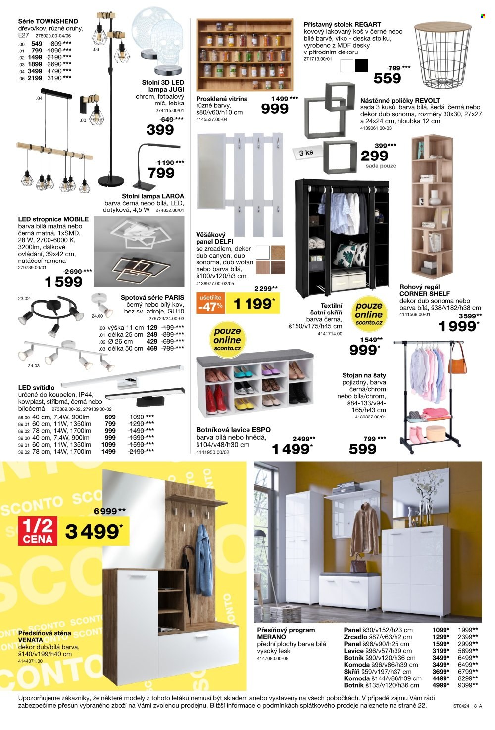 Leták SCONTO NÁBYTEK - 20.3.2024 - 9.4.2024. Strana 18