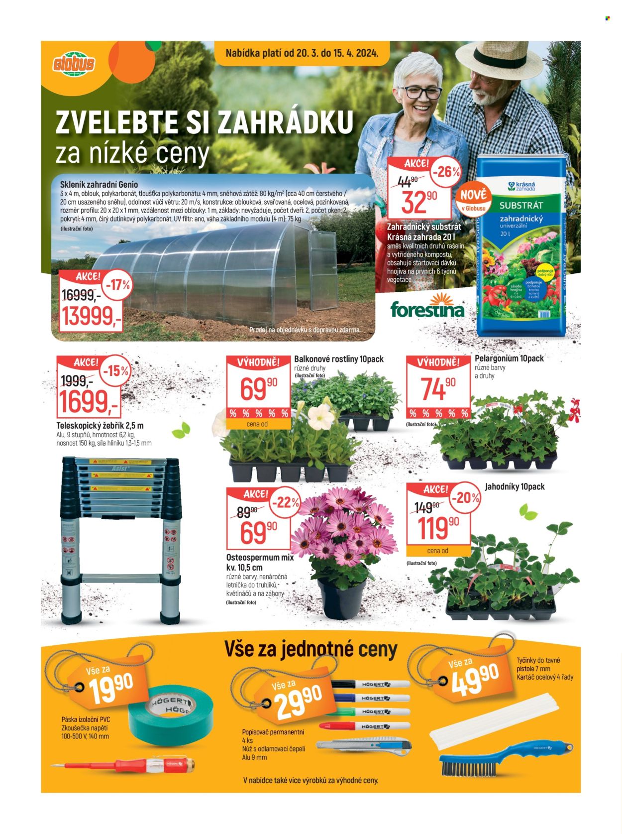 Leták Globus - 20.3.2024 - 15.4.2024. Strana 1