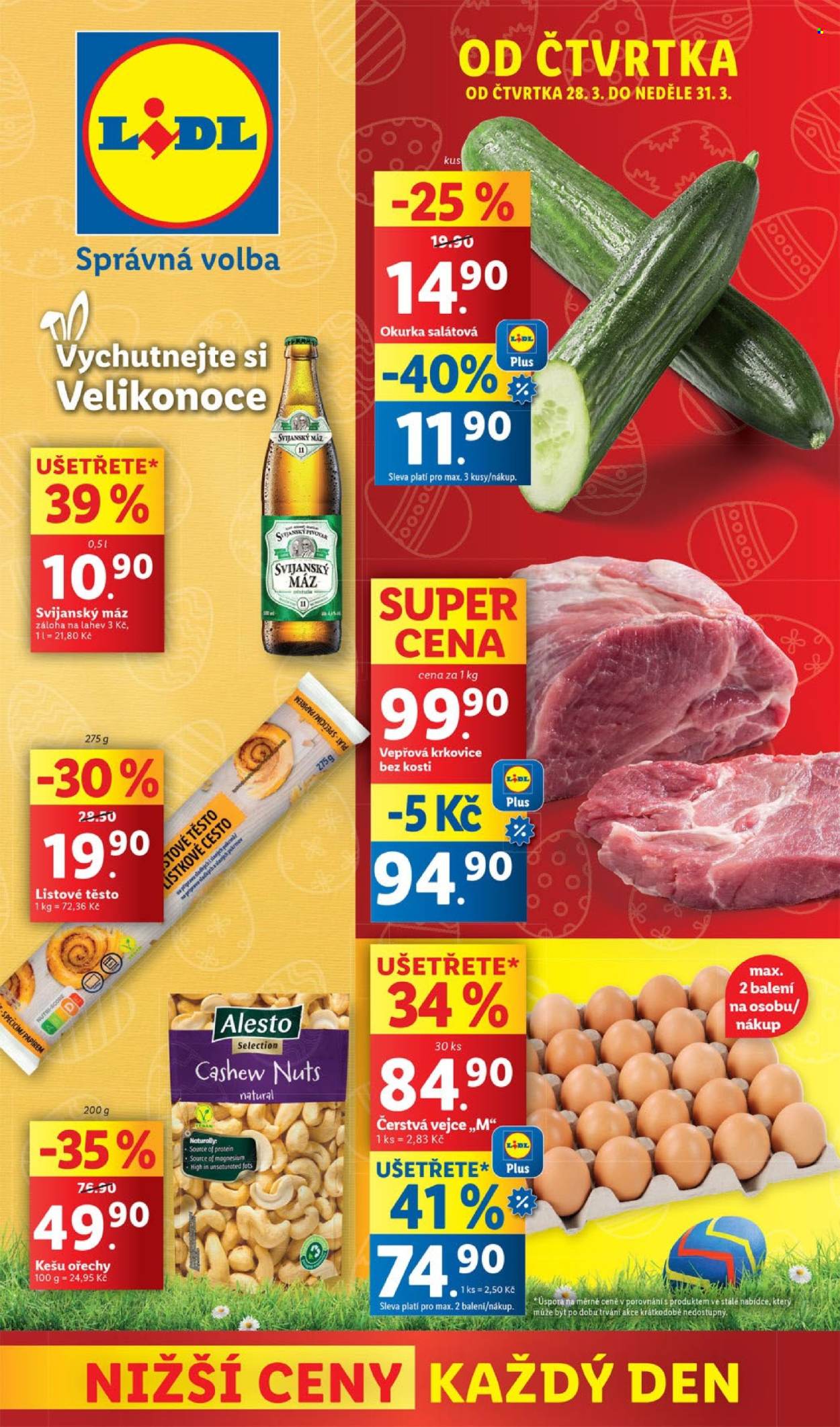 Leták Lidl - 28.3.2024 - 31.3.2024. Strana 1