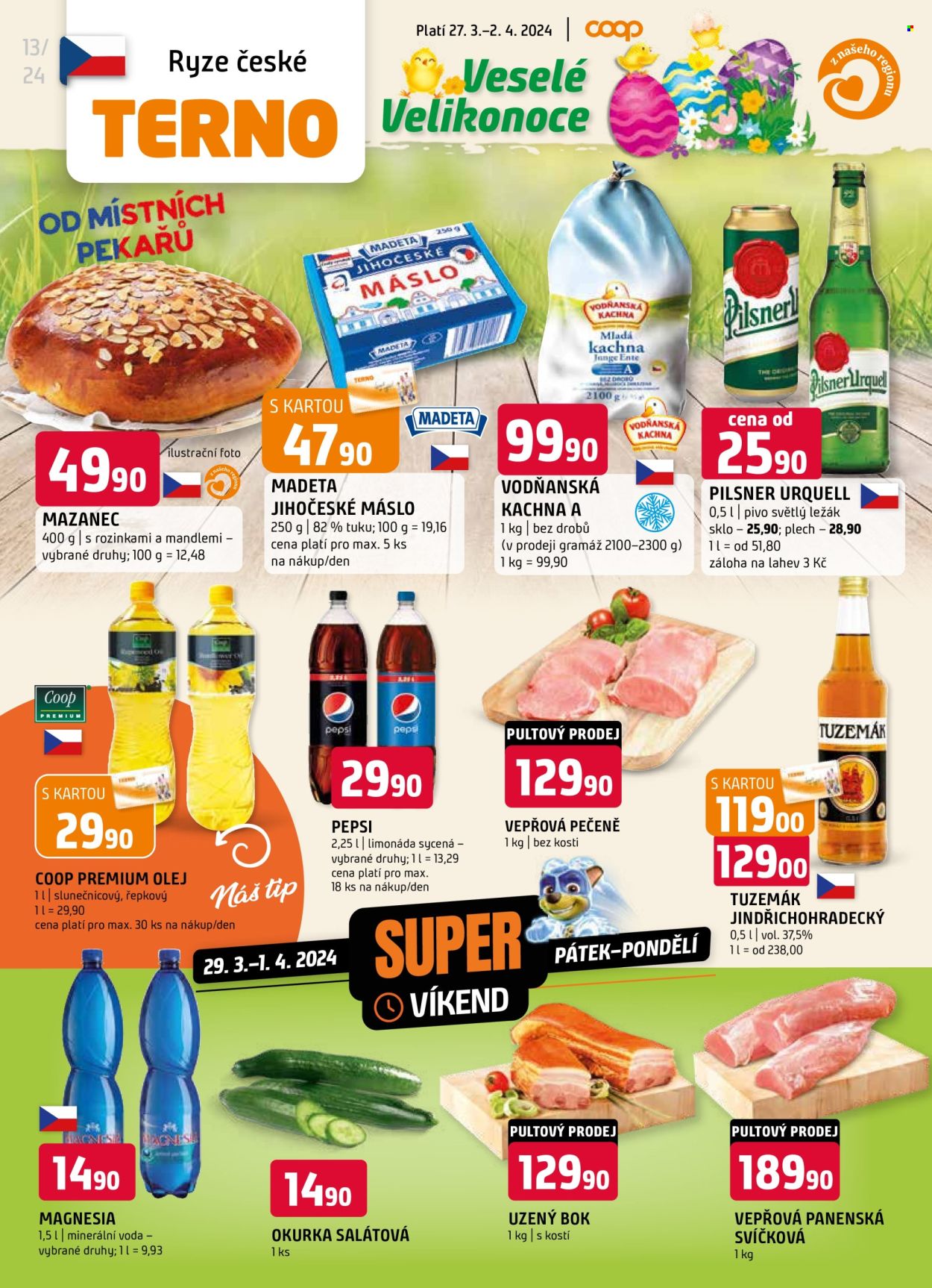 Leták coop TERNO - 27.3.2024 - 2.4.2024. Strana 1
