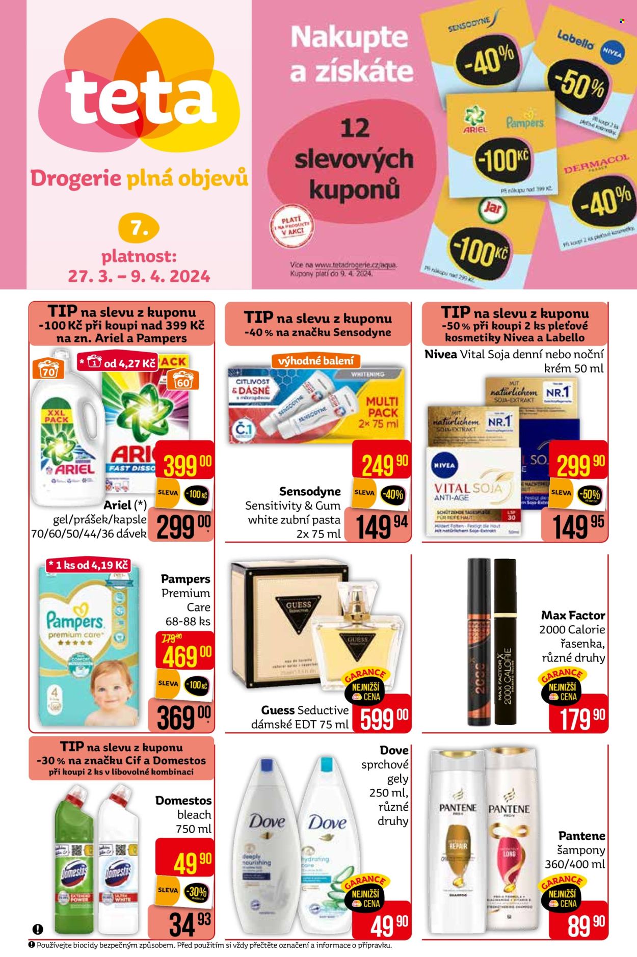 Leták Teta drogerie - 27.3.2024 - 9.4.2024. Strana 1