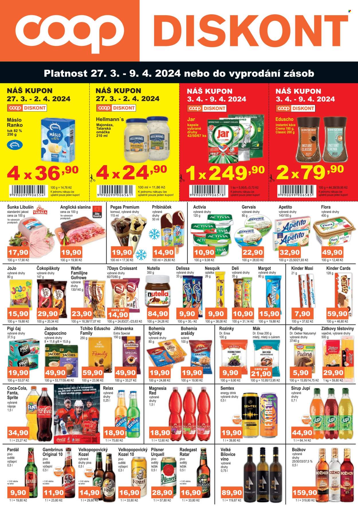 Leták coop DISKONT - 27.3.2024 - 9.4.2024. Strana 1