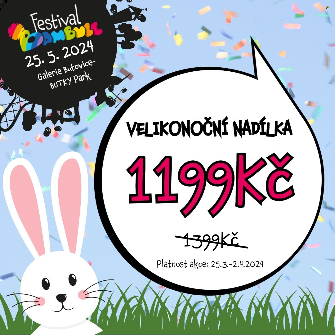 Leták Bambule - 25.3.2024 - 2.4.2024. Strana 1