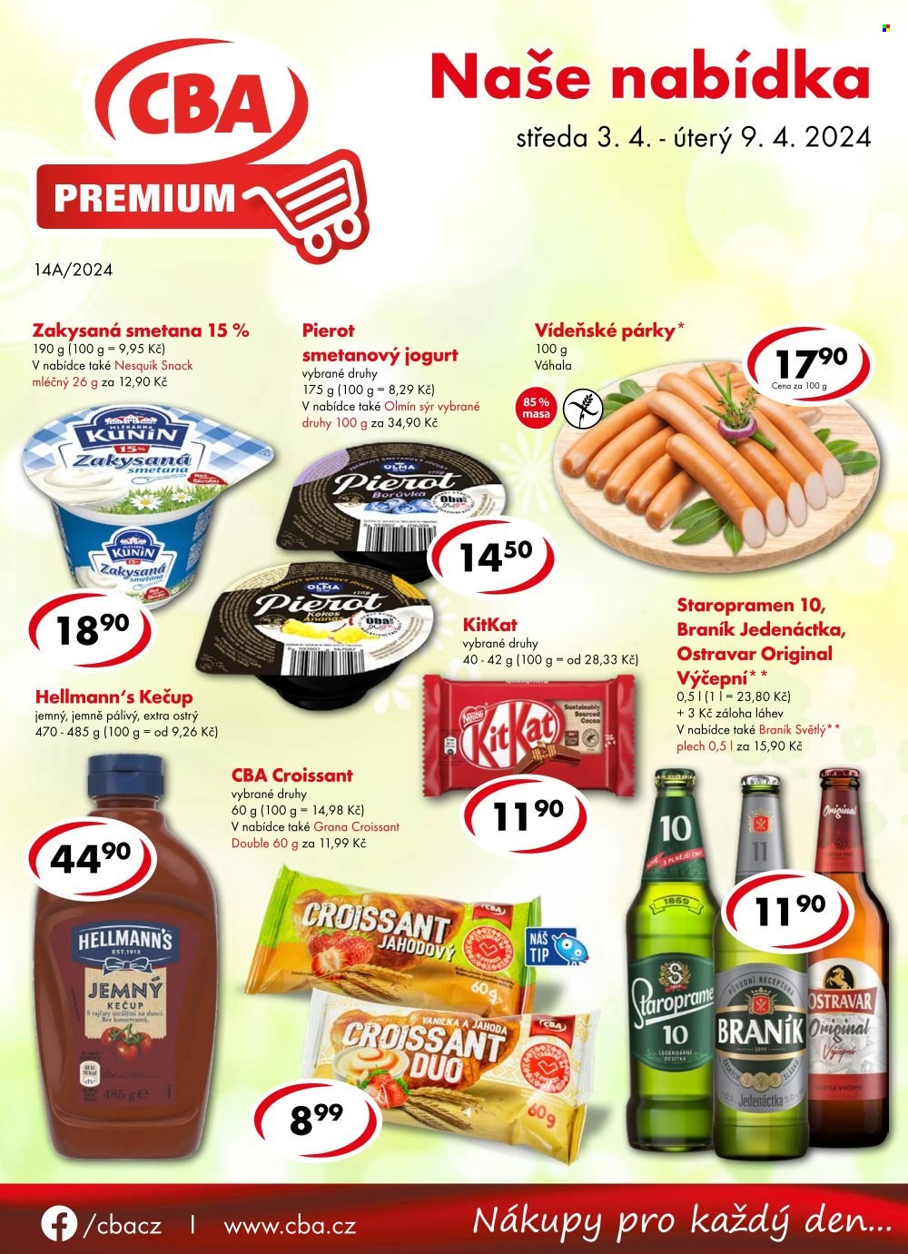Leták CBA Premium - 3.4.2024 - 9.4.2024. Strana 1