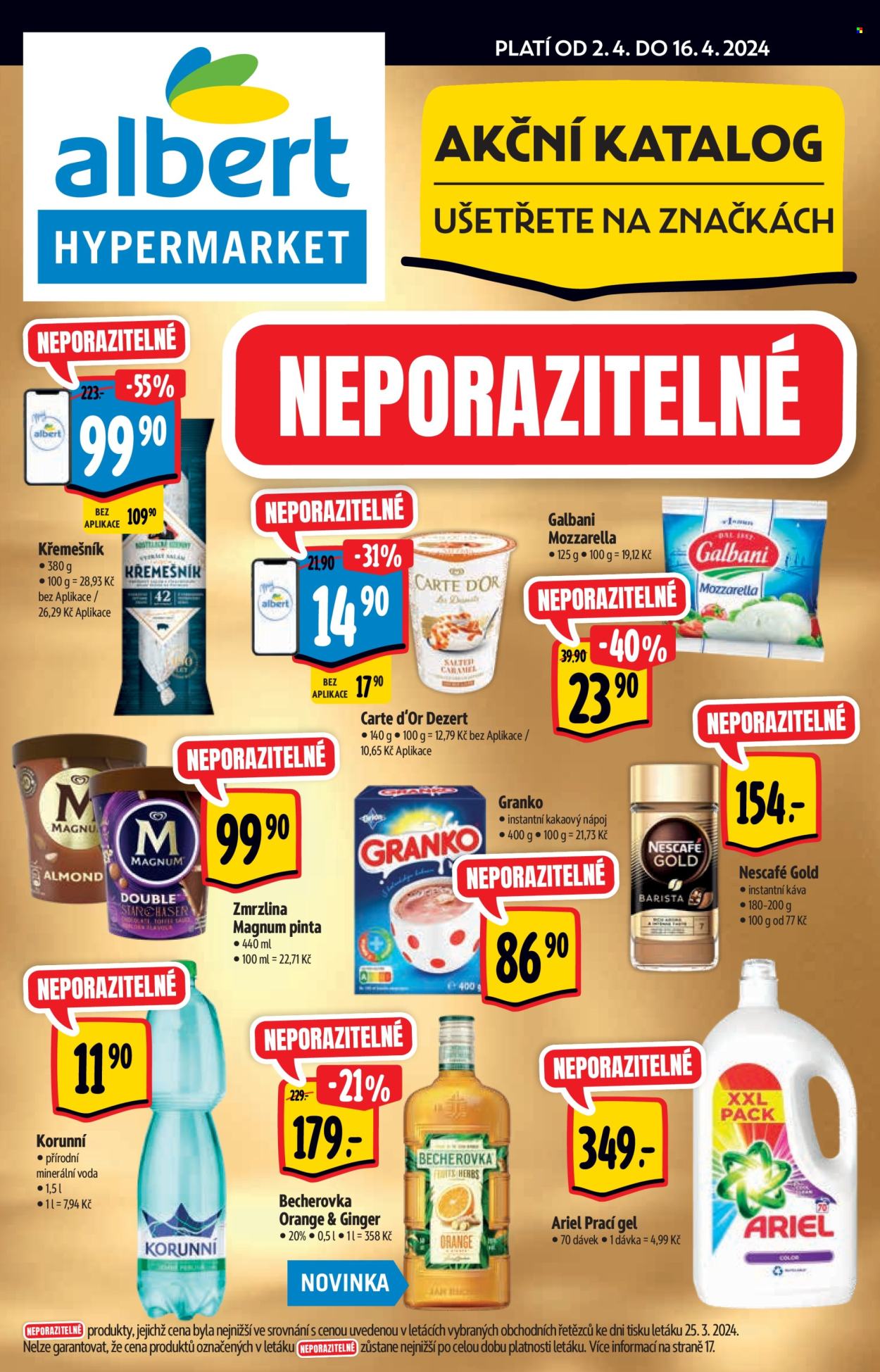 Leták Albert Hypermarket - 2.4.2024 - 16.4.2024. Strana 1