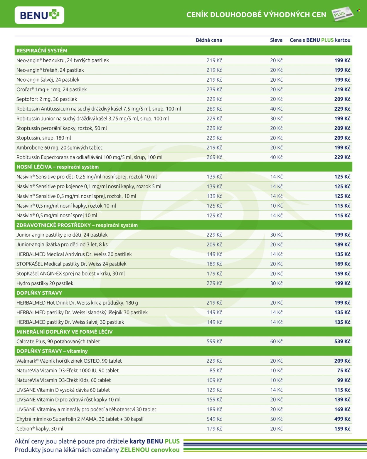 Leták BENU Lékárna - 1.4.2024 - 30.4.2024. Strana 10