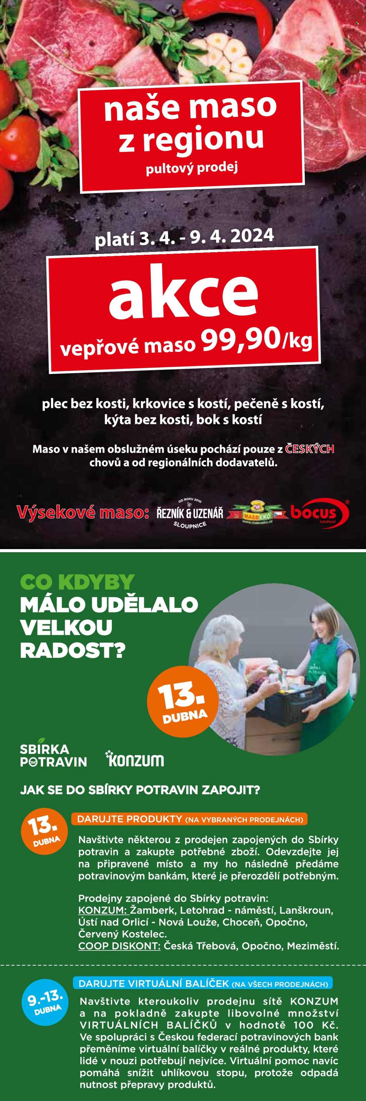 Leták Konzum - 3.4.2024 - 16.4.2024. Strana 3