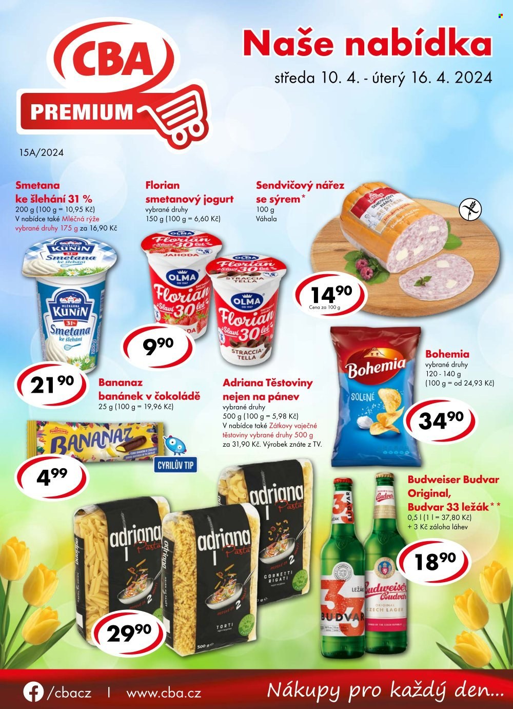 Leták CBA Premium - 10.4.2024 - 16.4.2024. Strana 1