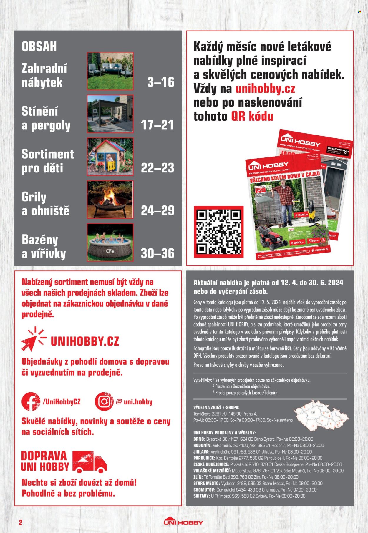 Leták UNI HOBBY - 12.4.2024 - 30.6.2024. Strana 2