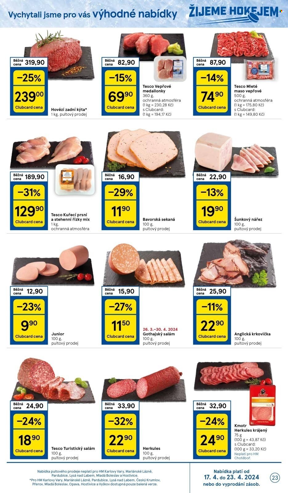 Leták TESCO - 17.4.2024 - 23.4.2024. Strana 23
