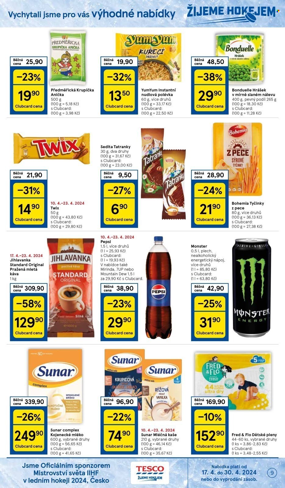 Leták TESCO supermarket - 17.4.2024 - 23.4.2024. Strana 9