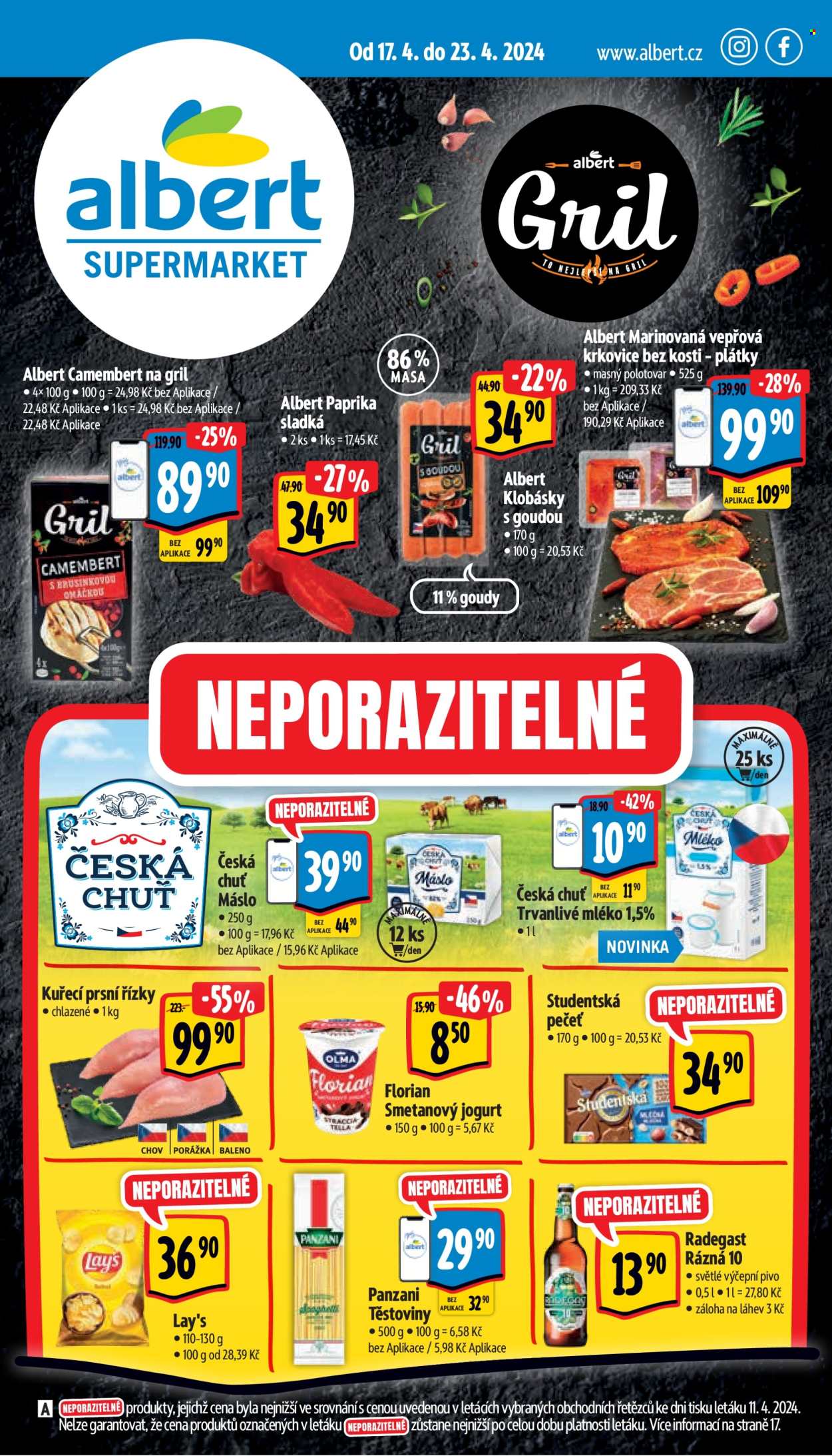 Leták Albert Supermarket - 17.4.2024 - 23.4.2024. Strana 1