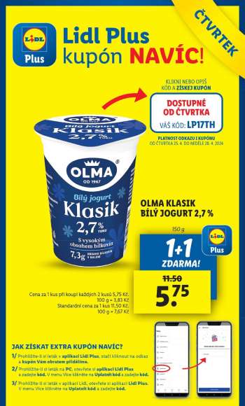 thumbnail - OLMA KLASIK BÍLÝ JOGURT 2,7 %