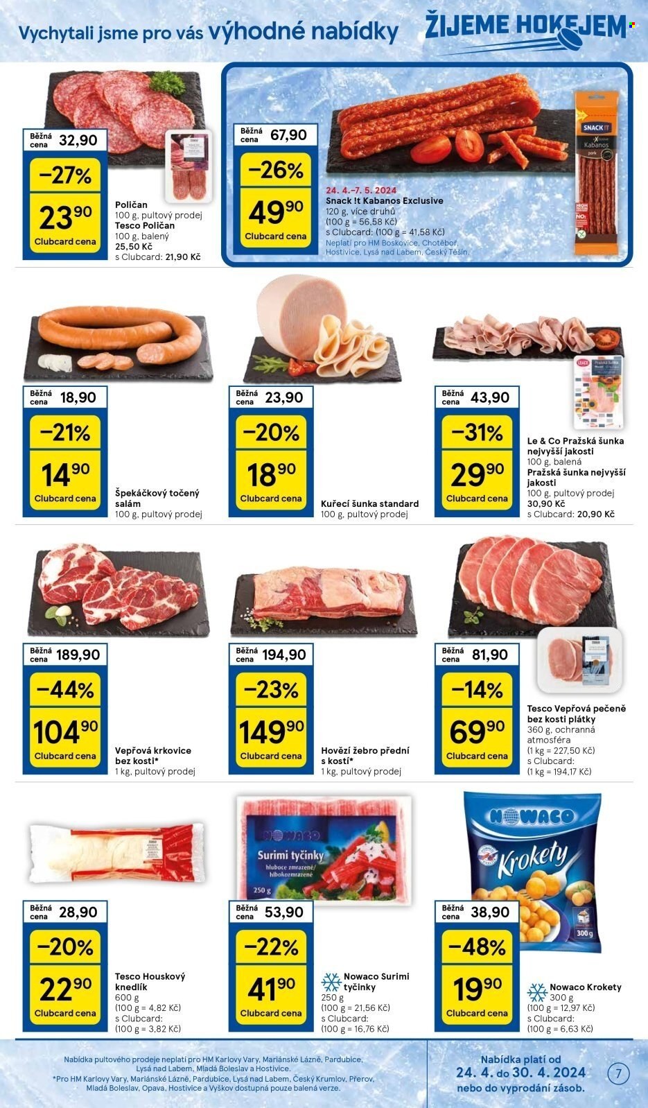 Leták TESCO - 24.4.2024 - 30.4.2024. Strana 7