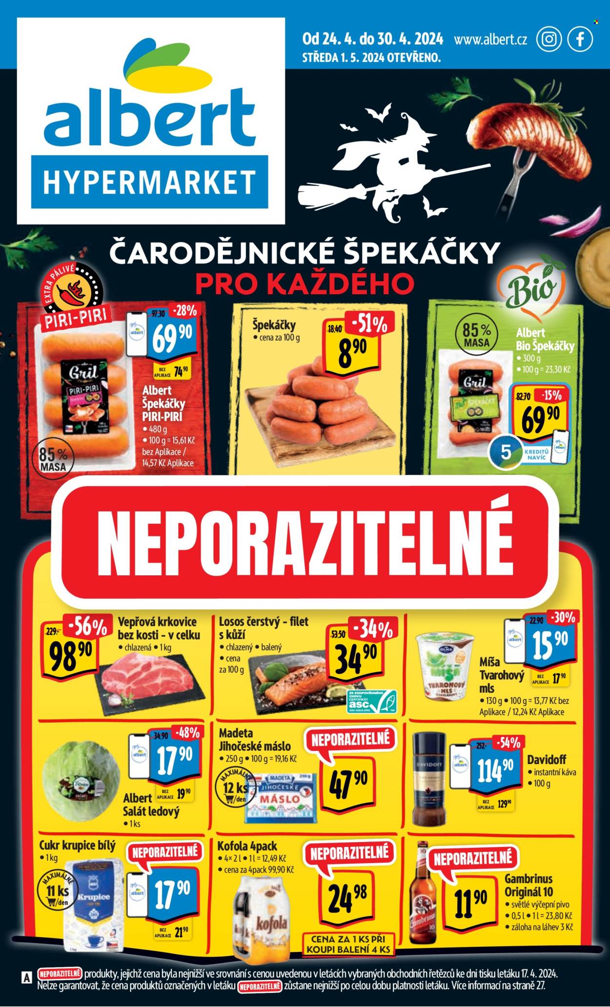Leták Albert Hypermarket - 24.4.2024 - 30.4.2024. Strana 1