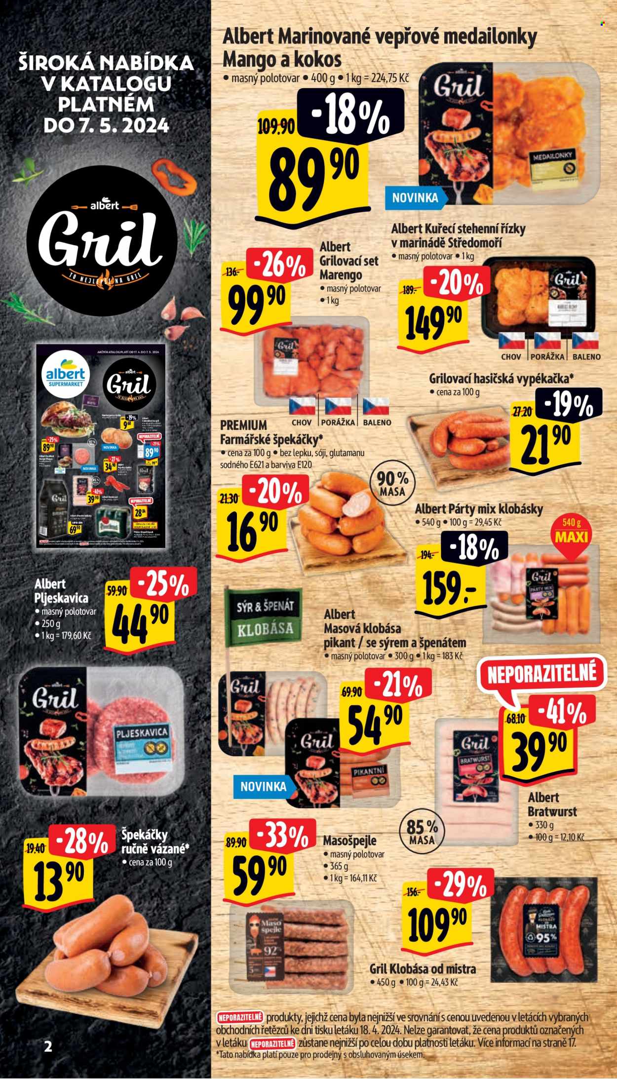 Leták Albert Supermarket - 24.4.2024 - 30.4.2024. Strana 2