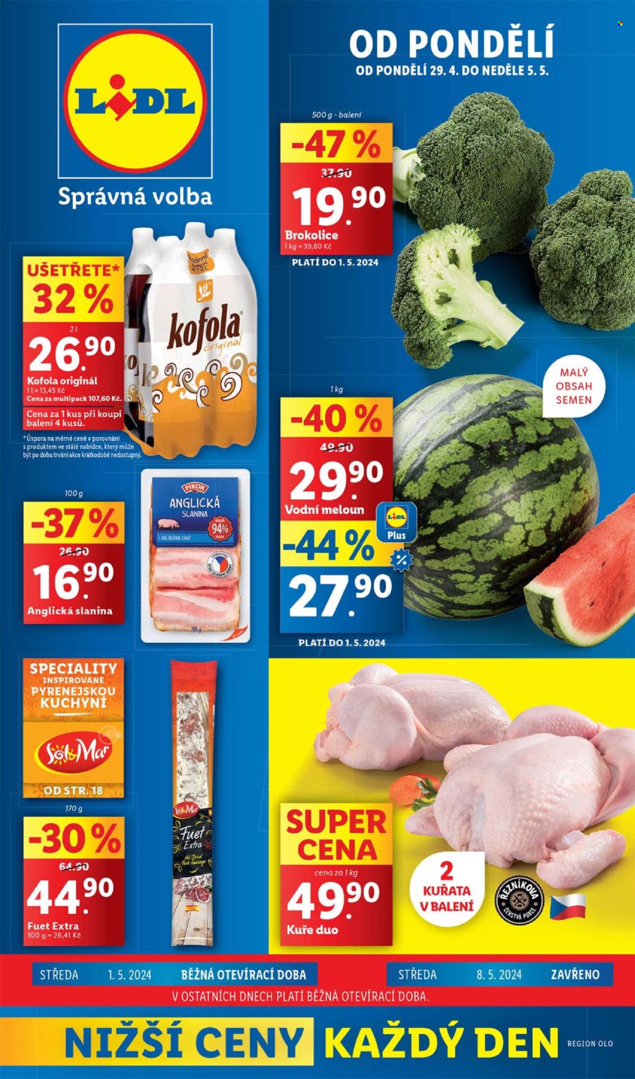 Leták Lidl - 29.4.2024 - 5.5.2024. Strana 1