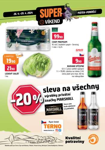 Leták coop TERNO - 26.4.2024 - 29.4.2024.