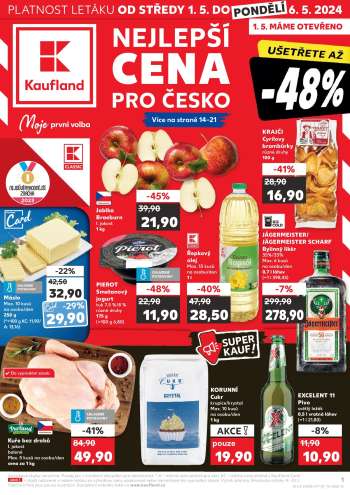 Leták Kaufland - 1.5.2024 - 6.5.2024.