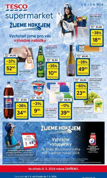 Leták TESCO supermarket - 1.5.2024 - 7.5.2024.
