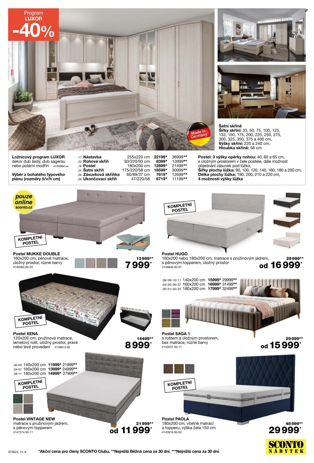 Leták SCONTO NÁBYTEK - 1.5.2024 - 21.5.2024. Strana 15