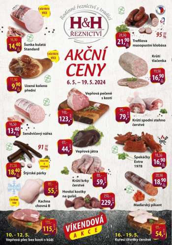 Leták Řeznictví H&H - 6.5.2024 - 19.5.2024.