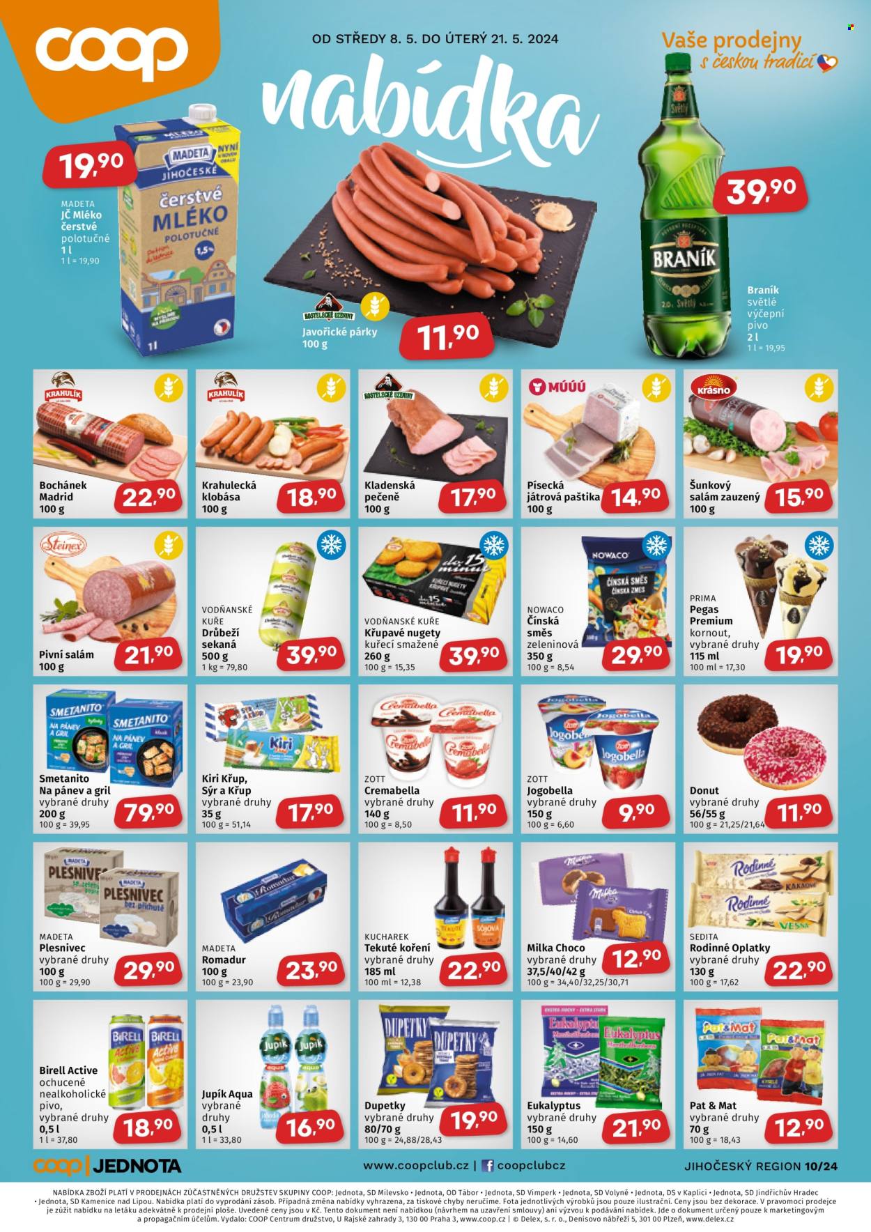 Leták coop JEDNOTA - 8.5.2024 - 21.5.2024. Strana 1