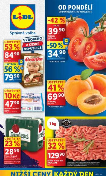 Leták Lidl - 20.5.2024 - 26.5.2024.