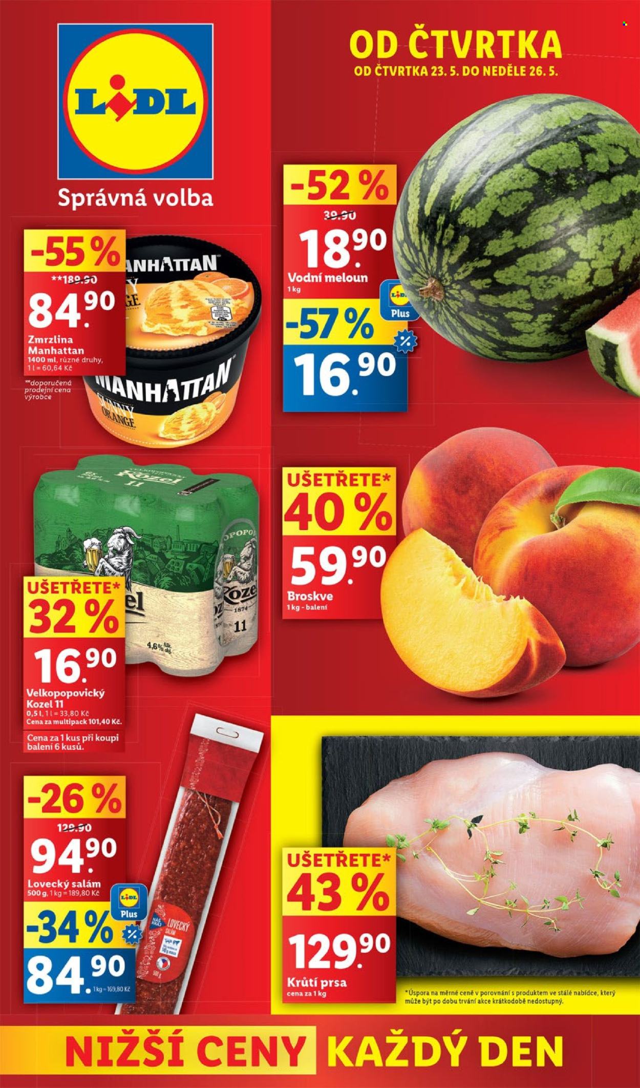 Leták Lidl - 23.5.2024 - 26.5.2024. Strana 1