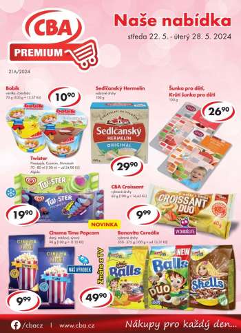 Leták CBA Premium - 22.5.2024 - 28.5.2024.