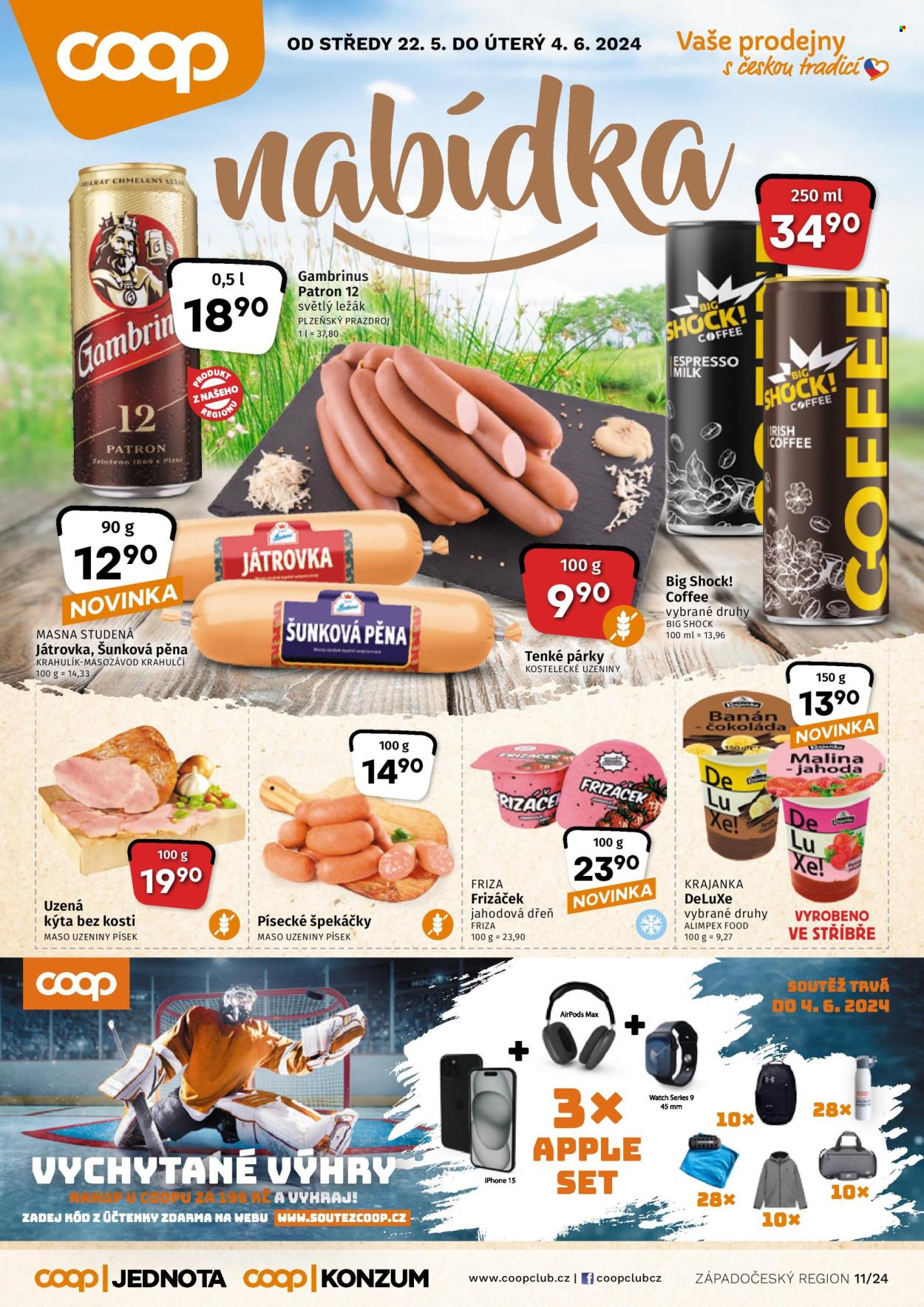 Leták coop JEDNOTA - 22.5.2024 - 4.6.2024. Strana 1