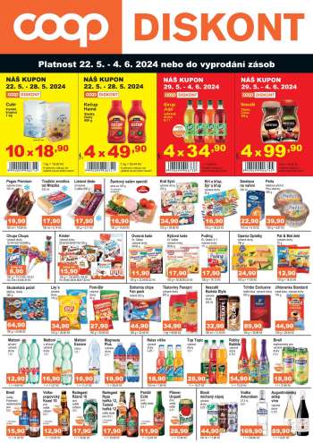 Leták coop DISKONT - 22.5.2024 - 4.6.2024.