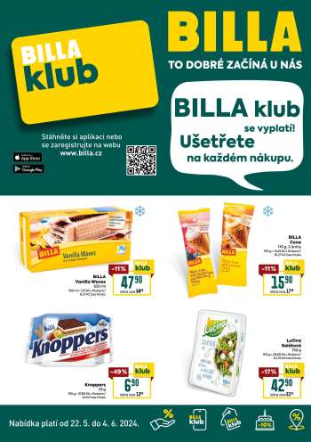 Leták BILLA - 22.5.2024 - 4.6.2024.