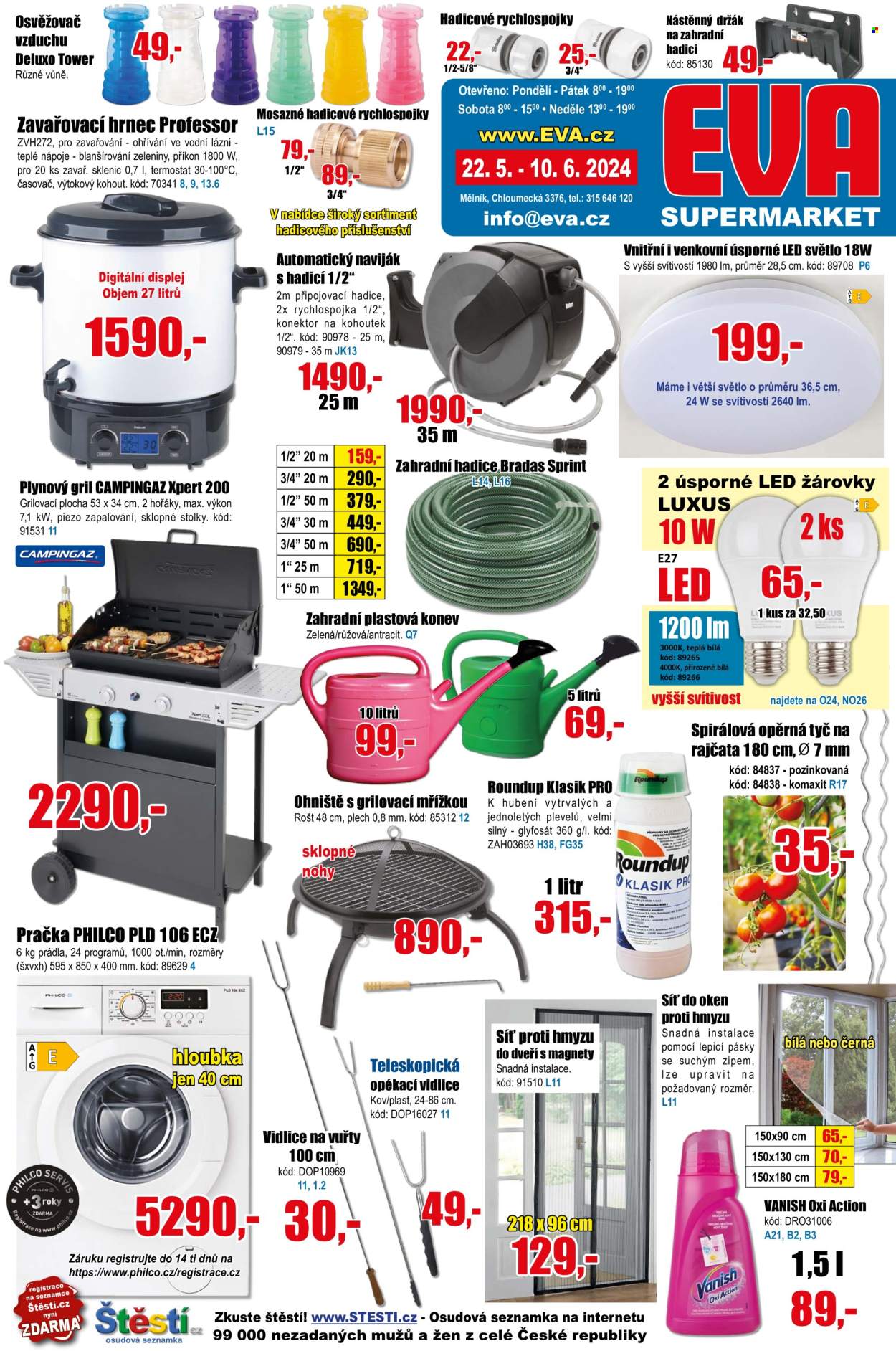 Leták EVA supermarket - 22.5.2024 - 10.6.2024. Strana 1