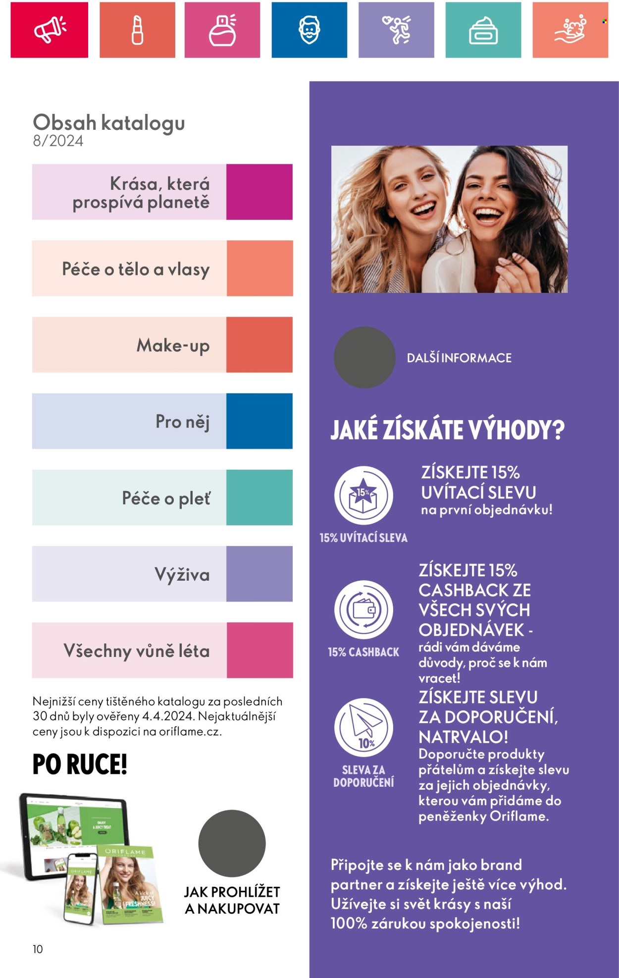 Leták ORIFLAME - 28.5.2024 - 17.6.2024. Strana 10
