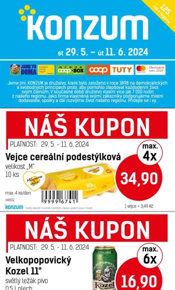 Leták Konzum - 29.5.2024 - 11.6.2024.