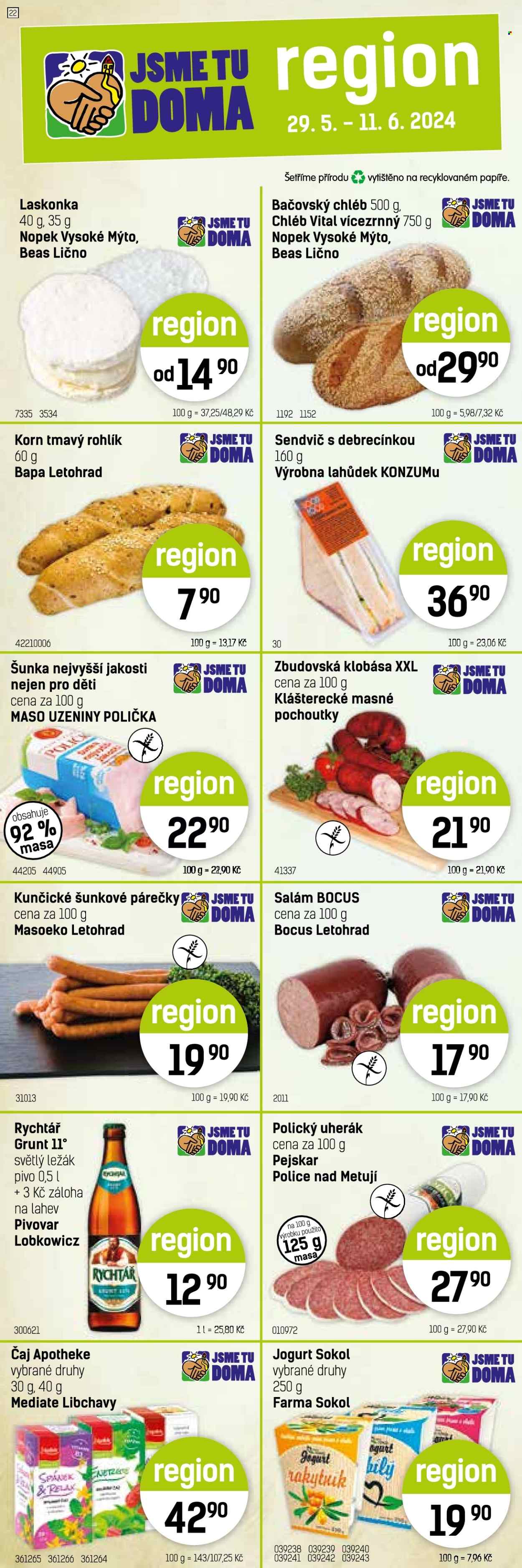 Leták Konzum - 29.5.2024 - 11.6.2024. Strana 2