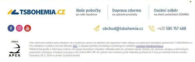 Leták T.S. BOHEMIA - 29.5.2024 - 31.5.2024. Strana 7