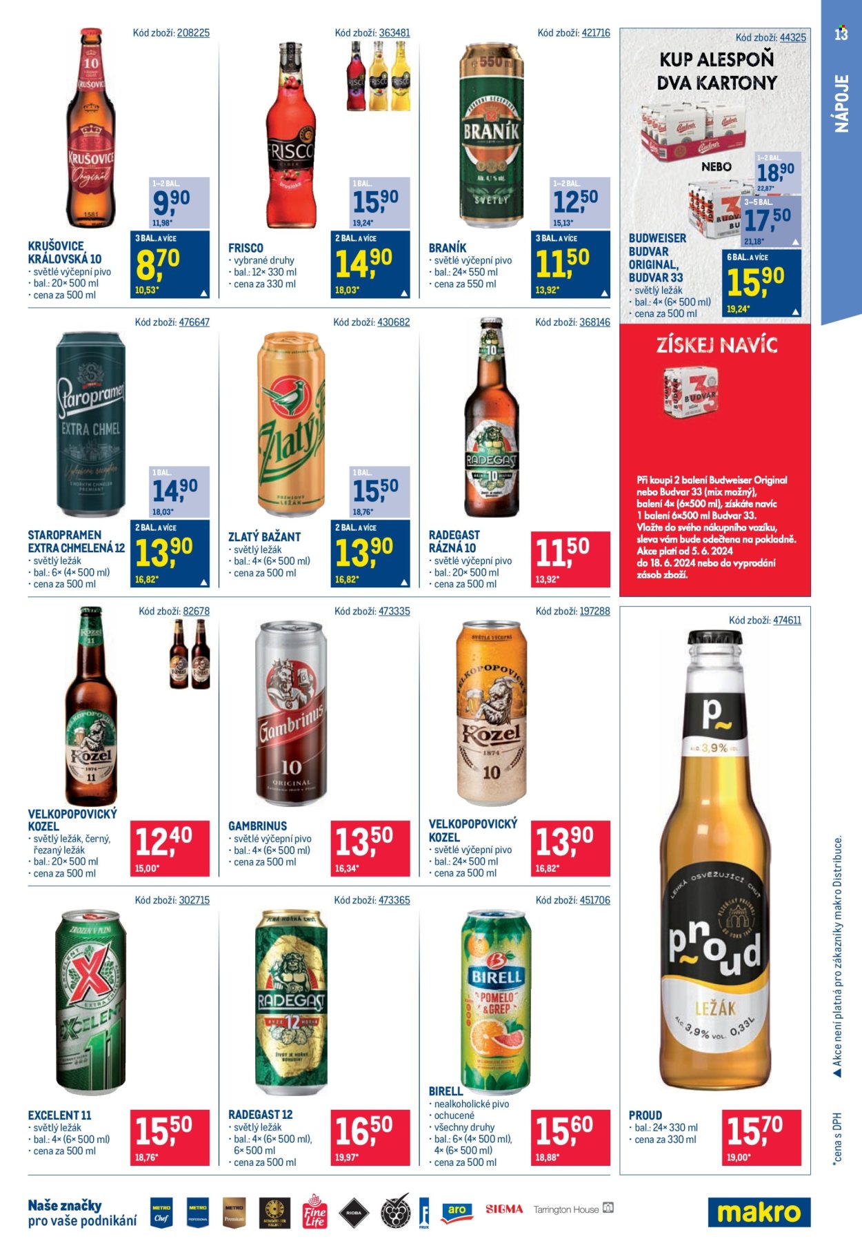 Leták MAKRO - 5.6.2024 - 18.6.2024. Strana 13