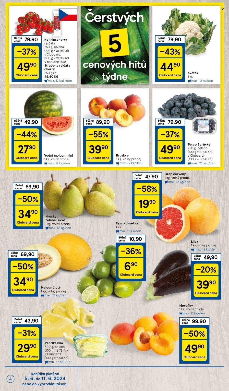 Leták TESCO - 5.6.2024 - 11.6.2024. Strana 4