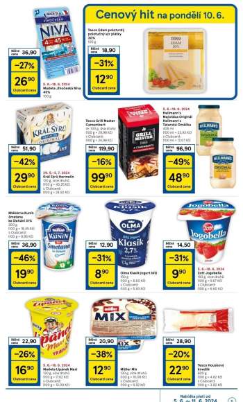 thumbnail - Tesco Edam polotvrdý polotučný sýr plátky 30%